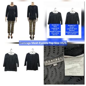 Comrags Mesh Eyelets Top Size XS/S